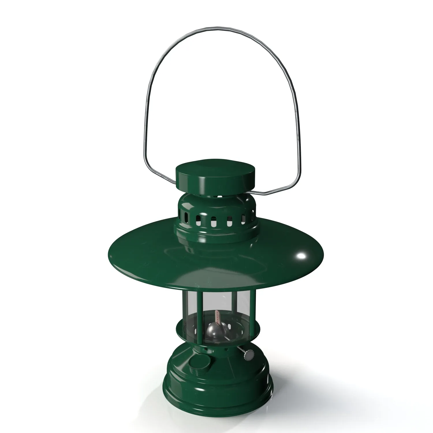 Sonoma Green Patio Lantern PBR 3D Model_06